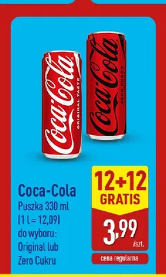 Napój gazowany Coca-Cola Original promocja w Aldi