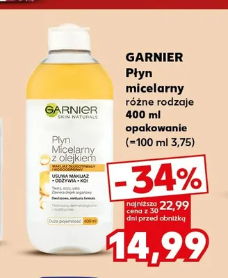 Płyn micelarny Garnier promocja w Kaufland