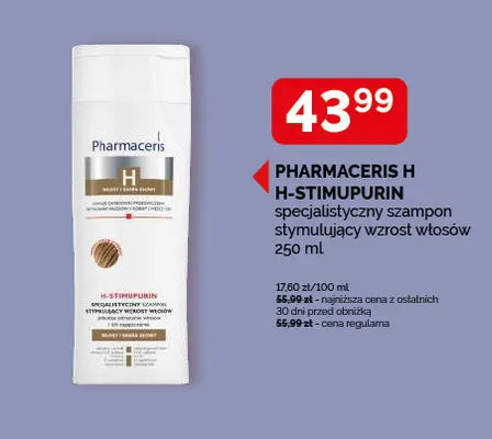 Specjalistyczny szampon stymulujący wzrost włosów Pharmaceris H H-Stimupurin promocja w Ziko Dermo