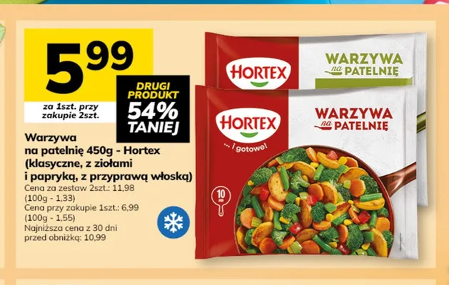 Warzywa na patelnię z przyprawą włoską Hortex promocja w Hitpol