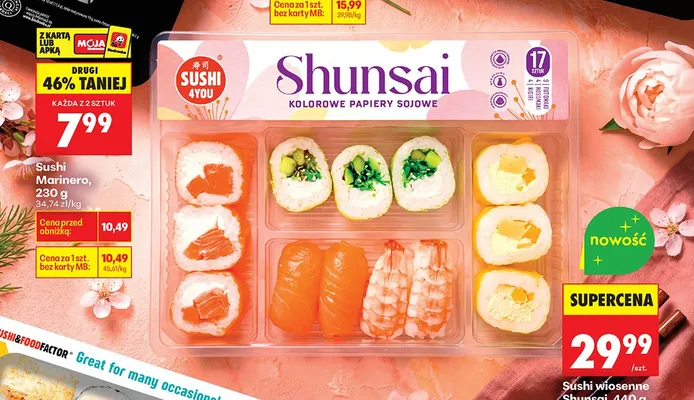 Sushi Marinero promocja w Biedronka