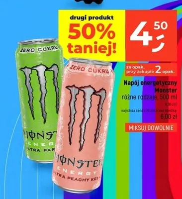 Napój energetyczny Monster Energy Ultra Peachy Keen promocja w Dealz