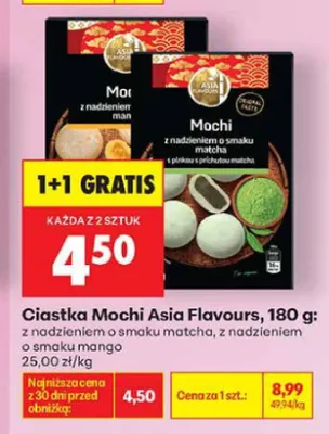 Ciastka Mochi Asia Flavours z nadzieniem o smaku mango promocja w Biedronka