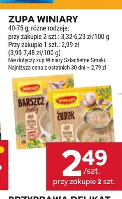 Zupa Winiary promocja w Stokrotka