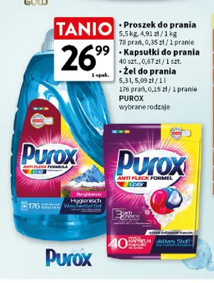 Proszek do prania Purox promocja w Intermarche