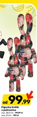 Figurka królik z polirezinu promocja w Bricomarche