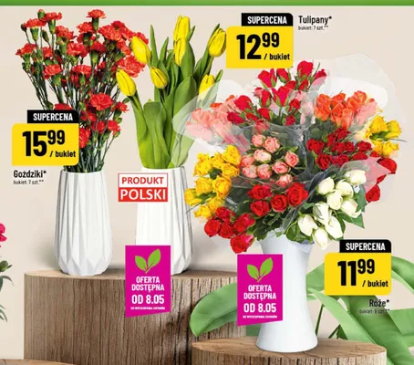 Tulipany bukiet 7szt promocja w POLOmarket