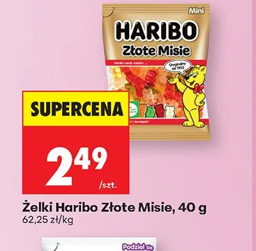 Żelki Haribo Złote Misie promocja w Biedronka