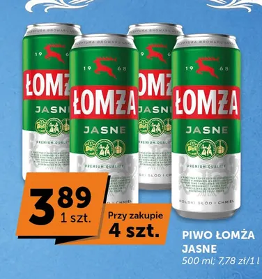 Piwo Łomża promocja w Groszek