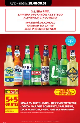 Piwo bezalkoholowe Miłosław IPA promocja w Biedronka
