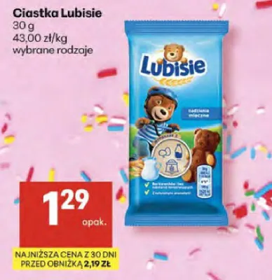 Ciastka Lubisie promocja w Delikatesy Centrum