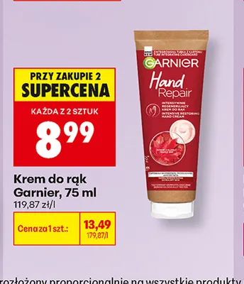 Krem do rąk Garnier Hand Repair promocja w Biedronka