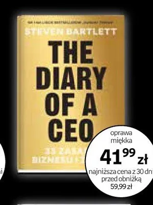 Książka The Diary of a CEO. 33 zasady biznesu i życia promocja w Empik
