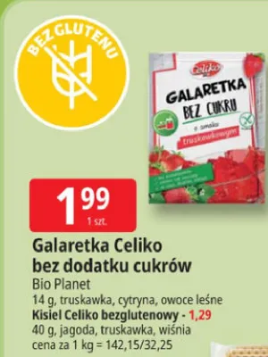 Galaretka Celiko bez dodatku cukrów promocja w Leclerc