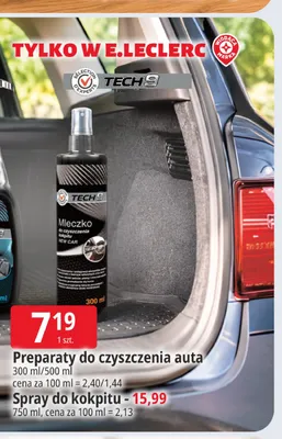 Płyn do czyszczenia tapicerki Tech9 promocja w Leclerc