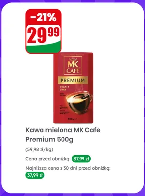 Kawa mielona MK Cafe Premium promocja w Dino