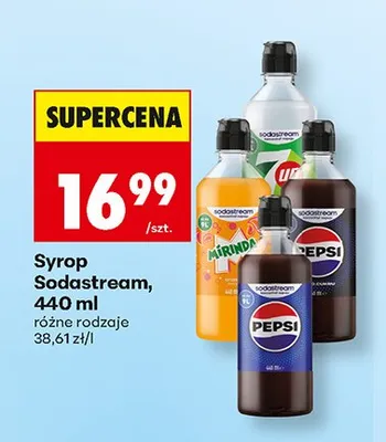Syrop Pepsi Zero Sugar Sodastream promocja w Biedronka