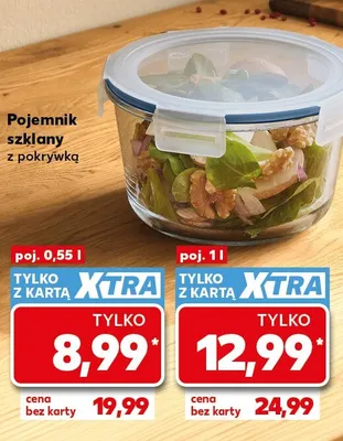 Pojemnik szklany z pokrywką 1 l Kaufland promocja w Kaufland