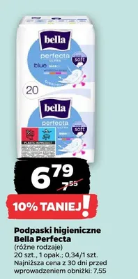 Podpaski higieniczne Bella Perfecta Ultra Blue promocja w Netto