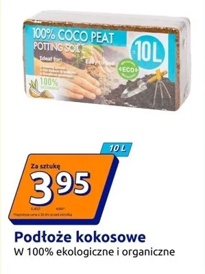 Podłoże kokosowe w 100% ekologiczne i organiczne 10l promocja w Action