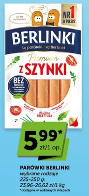 Parówki Premium z szynki promocja w ABC