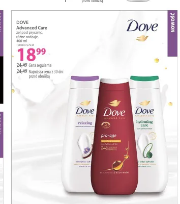 Żel pod prysznic Dove Advanced Care Pro-Age promocja w Hebe