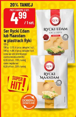 Ser edam w plastrach promocja w POLOmarket