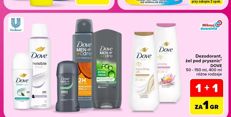 Dezodorant Dove promocja w Carrefour
