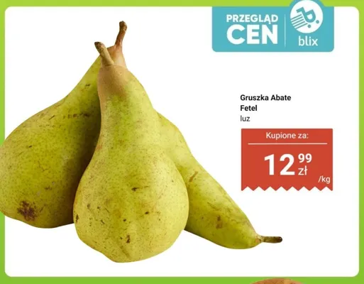 Gruszka Abate Fetel luz promocja w Biedronka