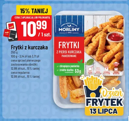 Frytki z piersi kurczaka panierowane Morliny promocja w POLOmarket