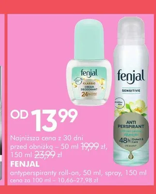 Antyperspirant roll-on Fenjal Classic promocja w Super-Pharm