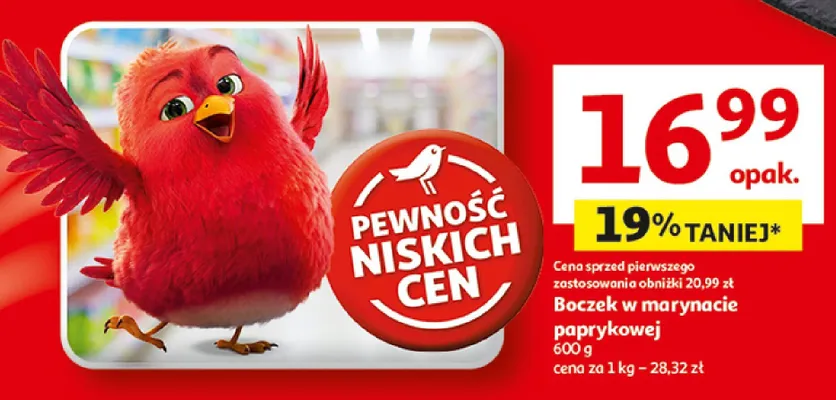 Boczek w marynacie paprykowej promocja w Auchan