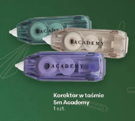 Korektor w taśmie Academy 5 m promocja w Delikatesy Centrum