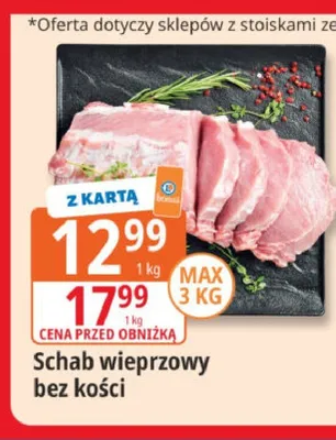 Schab wieprzowy bez kości promocja w Leclerc