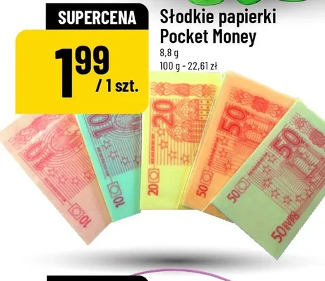 Słodkie papierki Pocket Money promocja w POLOmarket