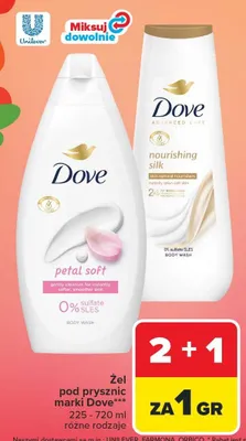 Żel pod prysznic nourishing silk promocja w Carrefour