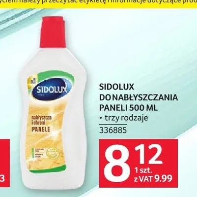 Płyn do nabłyszczania paneli Sidolux promocja w Selgros