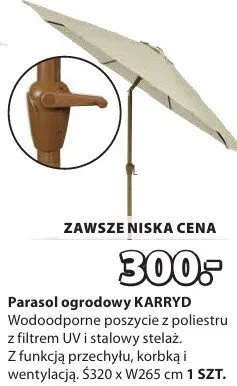 Parasol ogrodowy promocja w Jysk