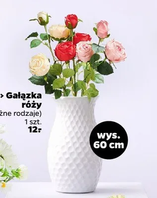 Gałązka róży 60 cm promocja w Netto