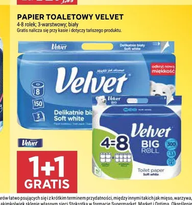 Papier toaletowy Velvet Big Roll 4-pak promocja w Stokrotka
