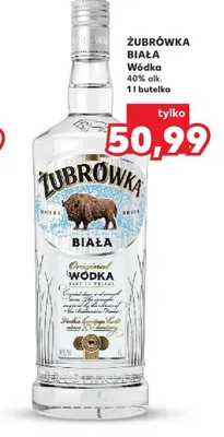 Wódka Żubrówka Biała 40% alk. promocja w Kaufland