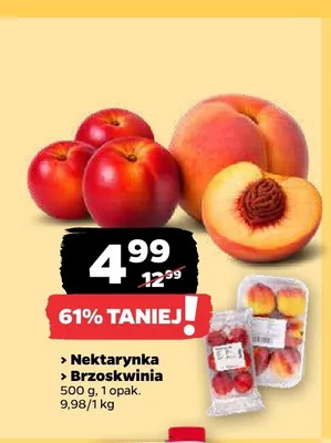 Nektarynka, Brzoskwinia promocja w Netto