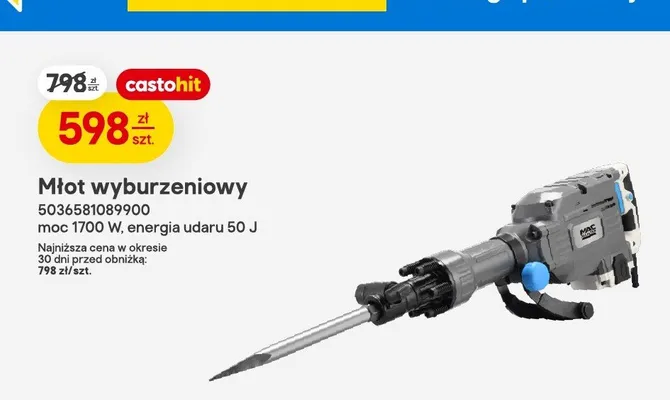 Młot wyburzeniowy promocja w Castorama