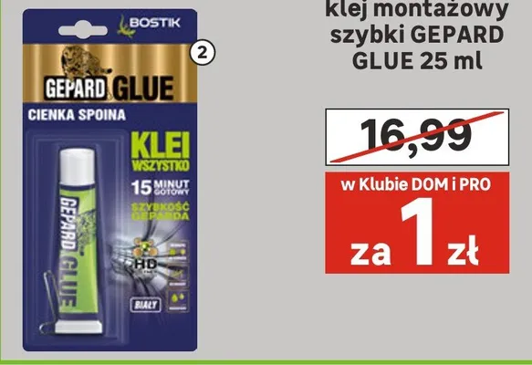 Klej montażowy szybki cienka spoina promocja w Leroy Merlin