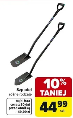 Szpadel różne rodzaje promocja w Carrefour