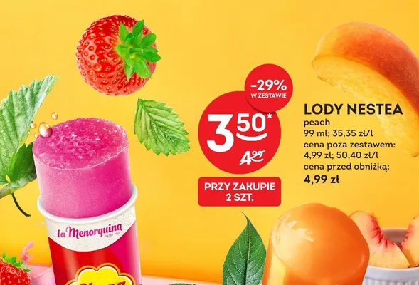 Lody Nestea peach promocja w Żabka