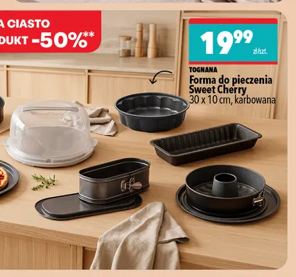 Forma do pieczenia Sweet Cherry 30x10 cm karbowana Tognana promocja w Biedronka Home