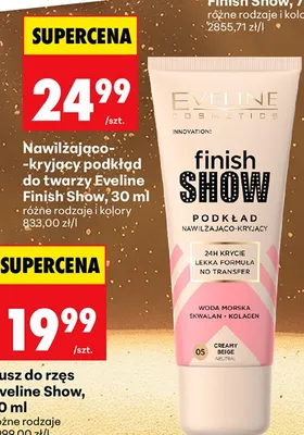 Nawilżająco-kryjący podkład do twarzy Finish Show różne rodzaje i kolory promocja w Biedronka
