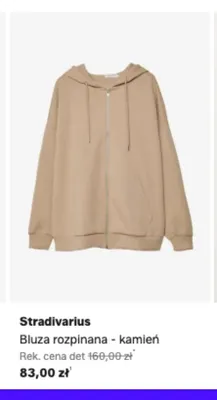 Bluza rozpinana Stradivarius kamień promocja w Lounge by Zalando