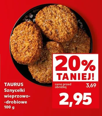 Sznycelki wieprzowo-drobiowe TAURUS promocja w Kaufland